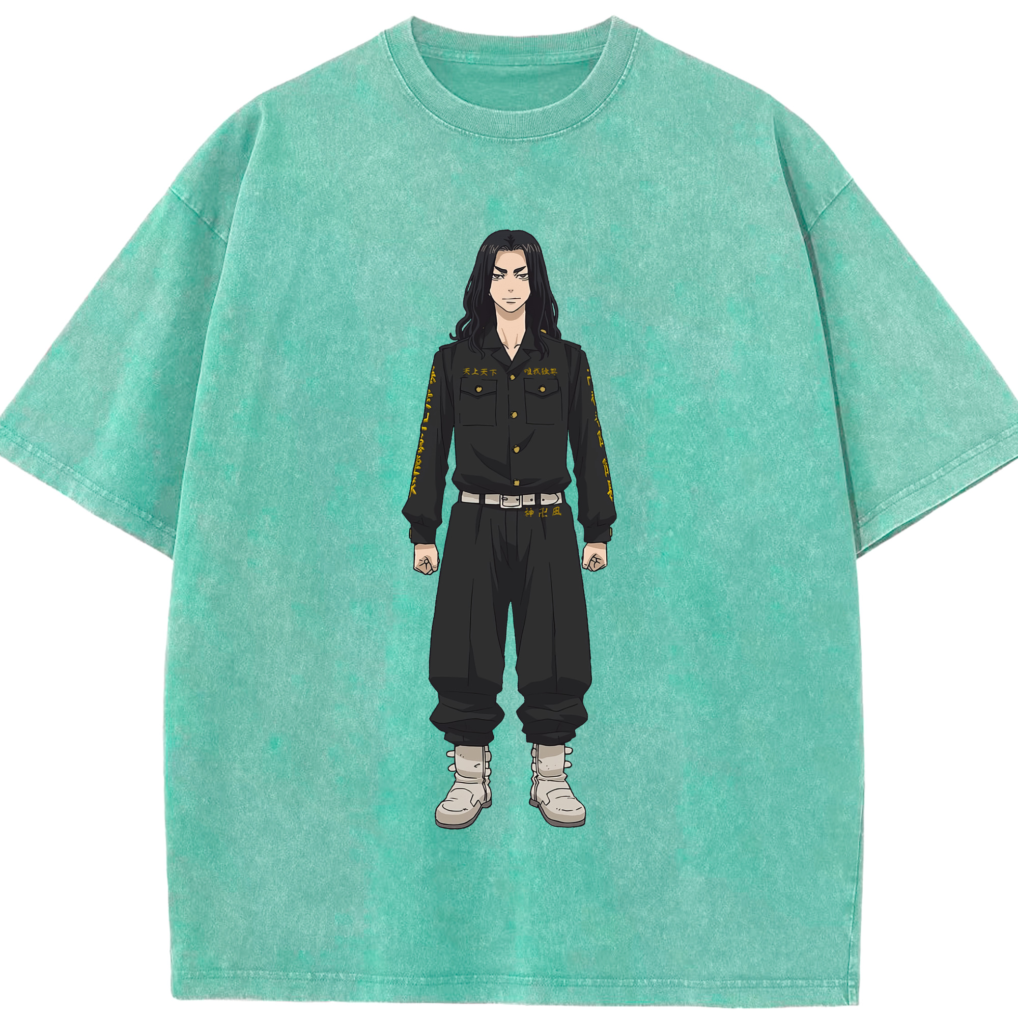 （画像用） 東京リベンジャーズ Tokyo Revengers 綿100% ヴィンテージ風 半袖Tシャツ（フロントプリント）